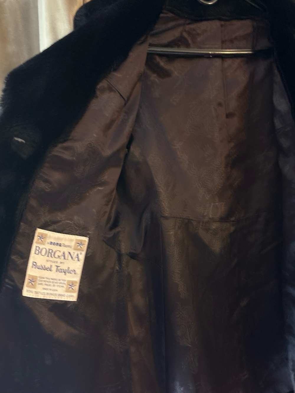 Women’s Vintage Black Faux Fur Coat - Picture 3 of 6